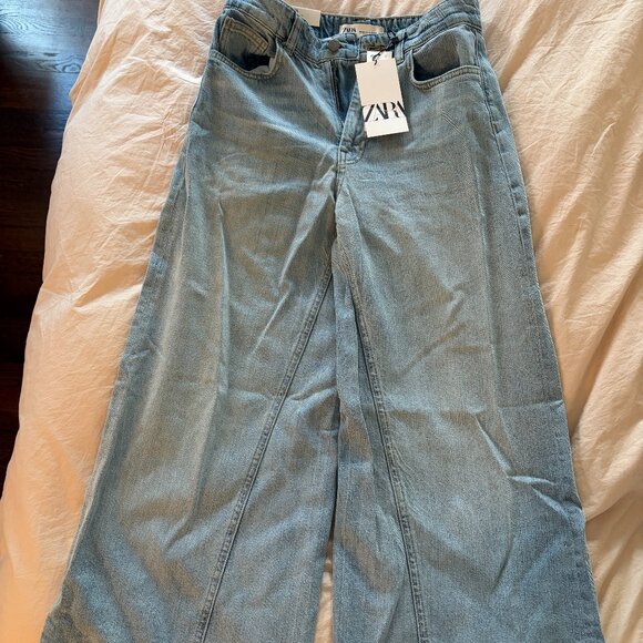 NWT: Zara wide leg jeans - Picture 1 of 2